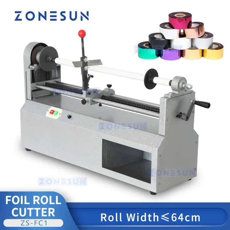 ZONESUN ZS-FC1 Folie Roll Snijmachine Folie Papier Dispenser Leer Stempelen Apparatuur