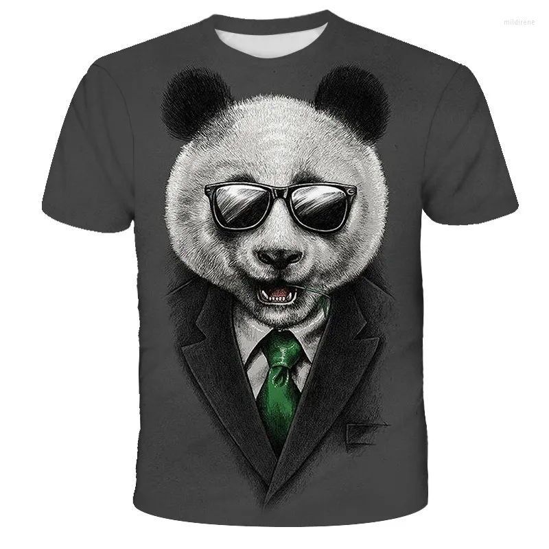 Camiseta Masculina Padrão Panda Animal Bonito Impressão 3D Camiseta Masculina 39 Feminina 39 Infantil 39 Roupas Respiráveis Leves Tops Esportivos de Verão