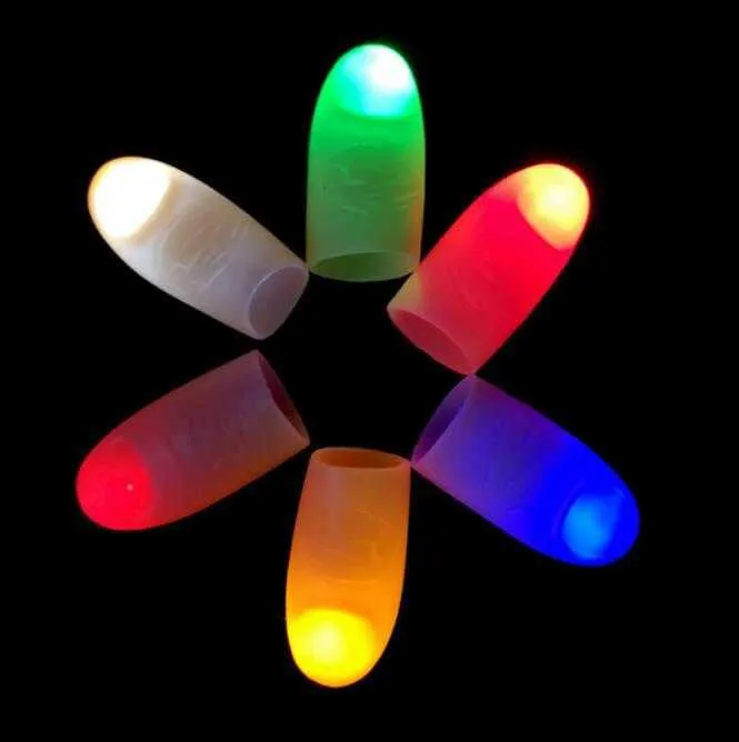 Alkingline LED-Licht, lustige Neuheit, leuchtende Finger-Taschenlampe, magische Daumenlichter, blinkende Finger, Zaubertrick-Requisiten, erstaunliche leuchtende Spielzeuge für Kinder und Kinder, leuchtende Geschenke