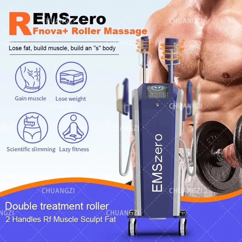 2023 Emszero Neu in 14 Tesla 6000w EMS Body Muscle Sculpting Stimulator Equipment Upgrade Plus Roller Nova Machine