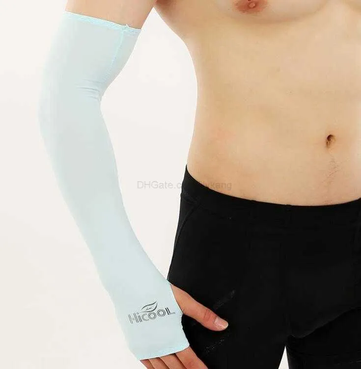 sun-proof ice silk arms sleeve hicool Anti UV sun-proof arm warmers Cycling Protective arm sleeve outdoor camp women men arm sleeves