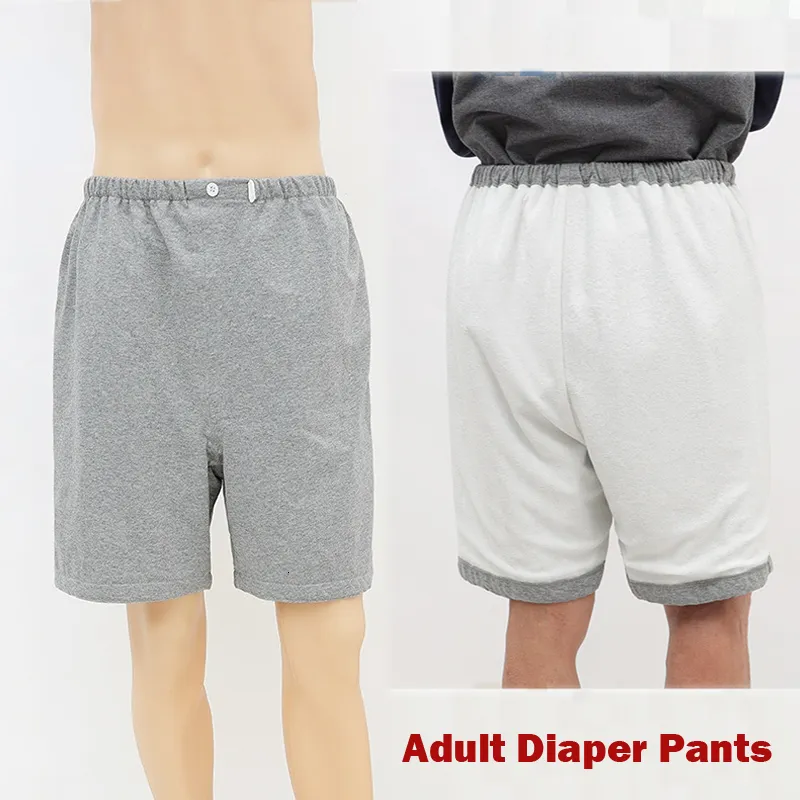 Couches pour adultes Couches Couches pour adultes Pantalons Couches lavables Shorts Pantalons de soins pour incontinence Anti-pipi au lit Imperméable Personnes âgées Pantalons longs Respirant 230602