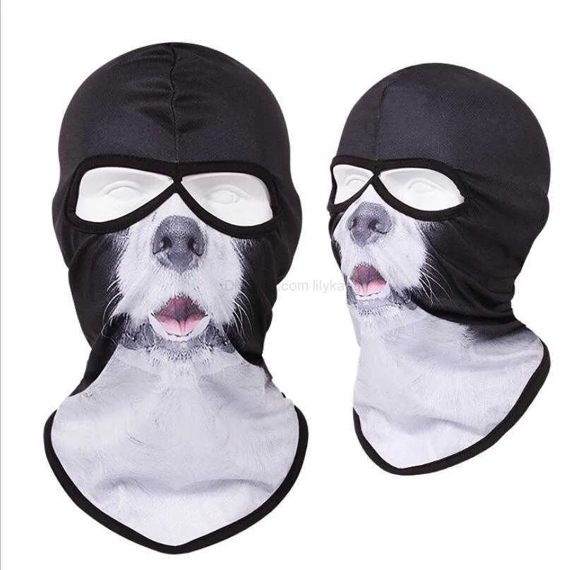 Bike Motorcycle Cycling Skull Ghost Mask Cap3D head Bandana Bicycle Magic Scarf Full Face Cover Protective Hoods CS Ski Headwear Neck Warmer Halloween Party Mask
