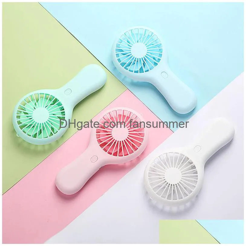 Usb Gadgets Portable Rechargeable Fan Charging Cool Removable Handheld Mini Outdoor Fans Pocket Folding 4 Colors Drop Delivery Compu Dhcxk