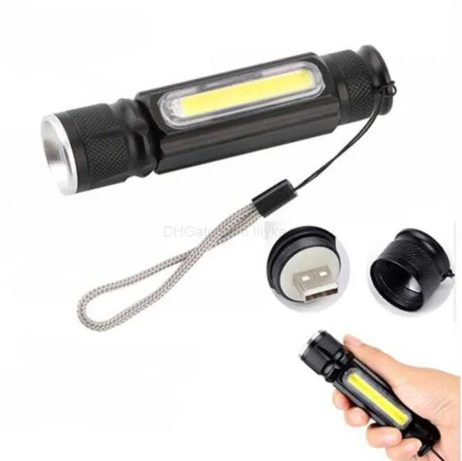 COB LED Mini Working Inspekcja Light T6 z Magnet Multifunkcyjną Konserwację latarnia Lampa Torcha Lampa przenośna Torche USB