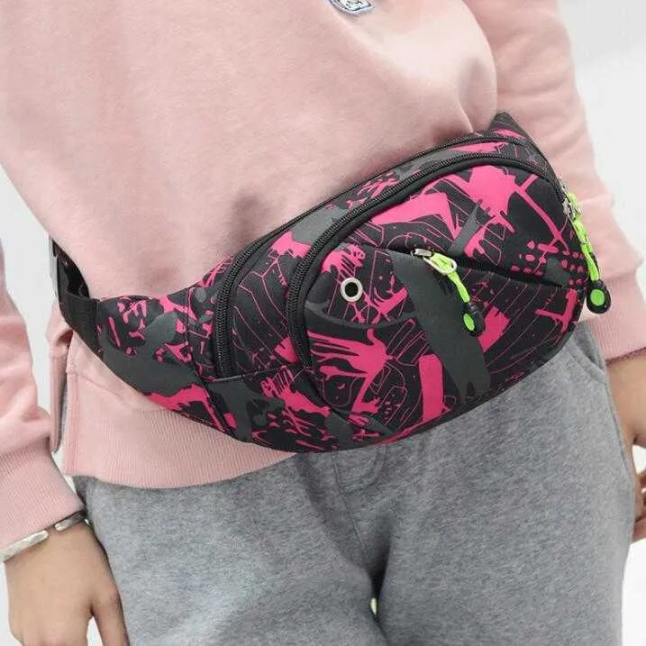 Bolsos de peito multifuncionais para esportes ao ar livre Bolsos de telefone portátil para andar, correr, viajar, mochilas para pendurar no peito, lona comercial, bolsa de cinto