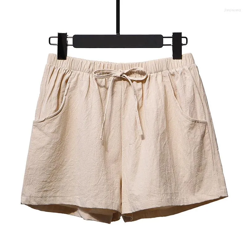 Pijamas femininos Shorts esportivos de algodão soltos para usar em casa Pijamas calças de cintura alta casuais pernas largas Tendência de ioga