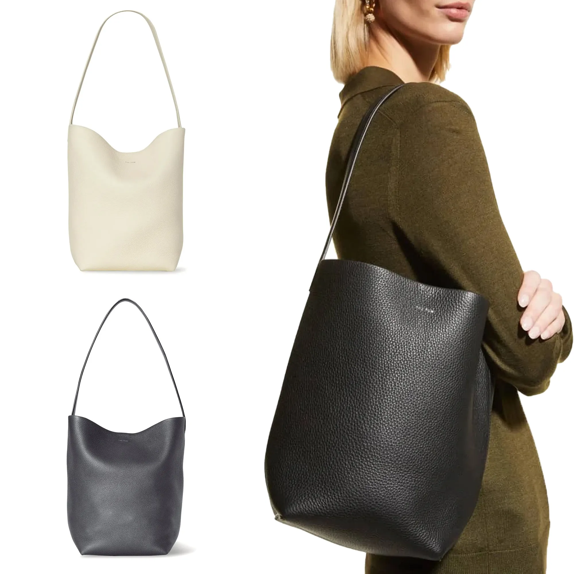 The Row, Park small black tote bag