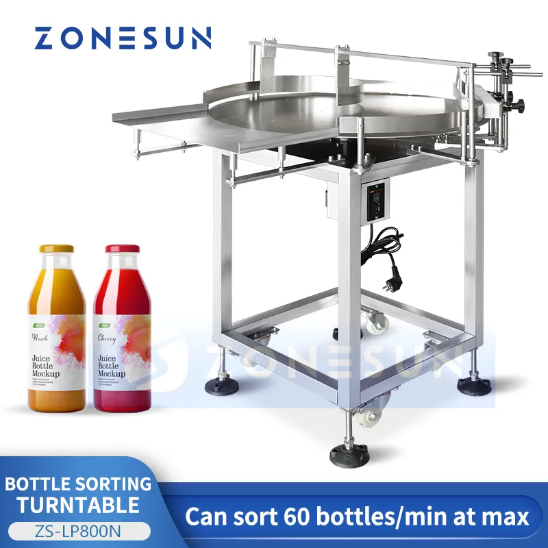 ZONESUN ZS-LP800N Máquina de desembaralhar garrafas automática de alta velocidade PET Desembaralhador de garrafas de plástico Produção de equipamentos de embalagem