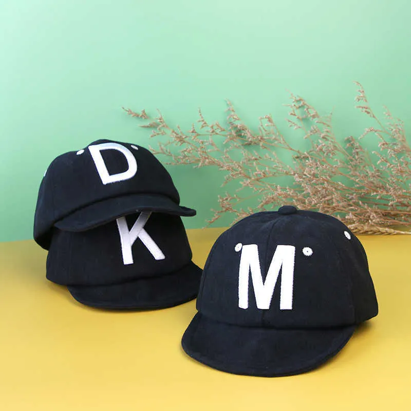 2pcs Haarzubehör Brief bedruckter Baby Baseball Cap Outdoor Casual Kids Sun Hut weiche Baumwolle Kinder Kinder Jungen Mädchen Visor