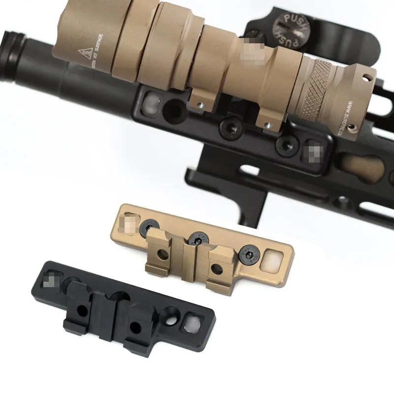 Thorntail Keymod M-Lok M3M61913 Ofset Uyarlanabilir Işık Montajı Surefire M300 M600 İzci'yi kabul etmek için tasarlanmış