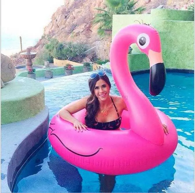 120 cm Opblaasbare Drijft gigantische Zwaan Zwembad Ride-on matras Flamingo Zwembad Speelgoed voor volwassen zwemmen ring zwembad vlotter vlot water stoel