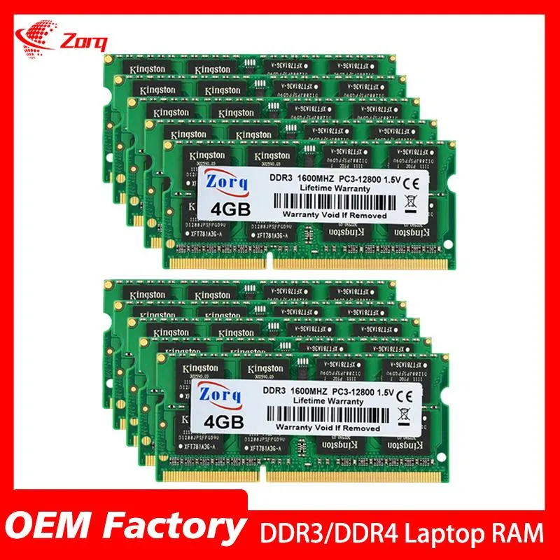 FUSE 10PCS DDR3 RAM 2 Go 4 Go 8 Go 1333 MHz PC310600S SODIMM LATPOP RAM 204 PINS 1.35 V Memoria RAM non ECC