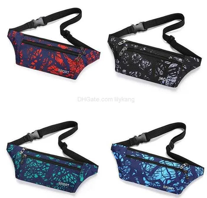 Fashion Waterproof Waist Bag Outdoor Running Sports Belly Belt Bags Bicycle Riding Mobile Phone Waistpack Fitness Gym Sling Chest packs