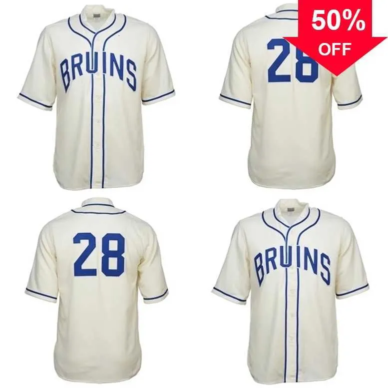 XFLSP Glamitness UCLA Bruins 1940 Home Jersey Men Women Youth Baseball Jerseysダブルステッチ