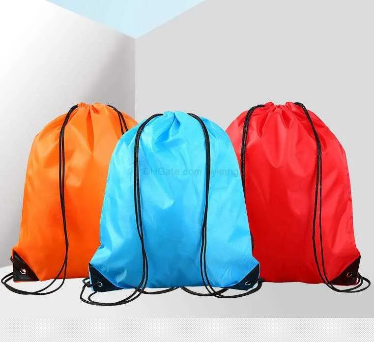 Lot De 20 Sacs à Dos Étanches Avec Cordon – 42x34 Cm, Polyester 210D – Pour Sport, Salle De Gym, Voyage, Piscine, École