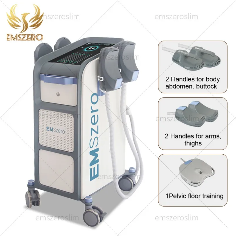 Hoogwaardige producten Emszero Nova EMS 6000W Neo 14 Tesla Hi-emt Muscle Sculpt Machine Met 4 Handvatten En Bekkenstimulatiekussen Optioneel EMSSlim