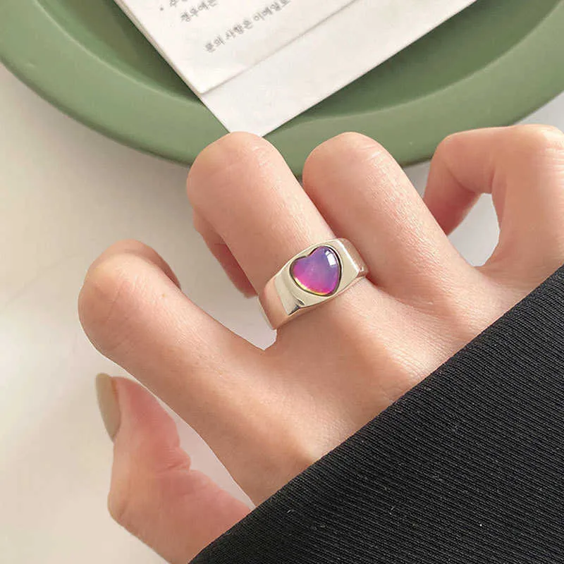 New Fashion Creative Colorful Love Heart Ring for Women