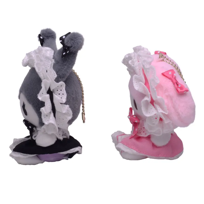 Kawaii Kuromi & Melody Plush Charm Pendants - Cute Lolita  display picture 3