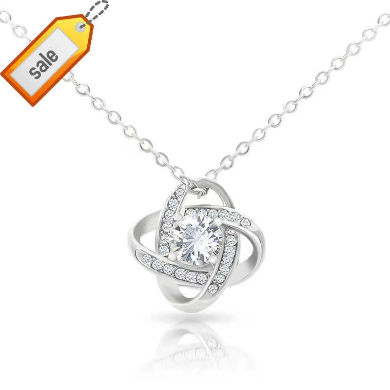 Vente chaude Blanc Plaqué Or Diamant Quatre Trèfle Pendentif Collier Cristaux Pendentif Diamant Colliers Pour Maman Cadeau