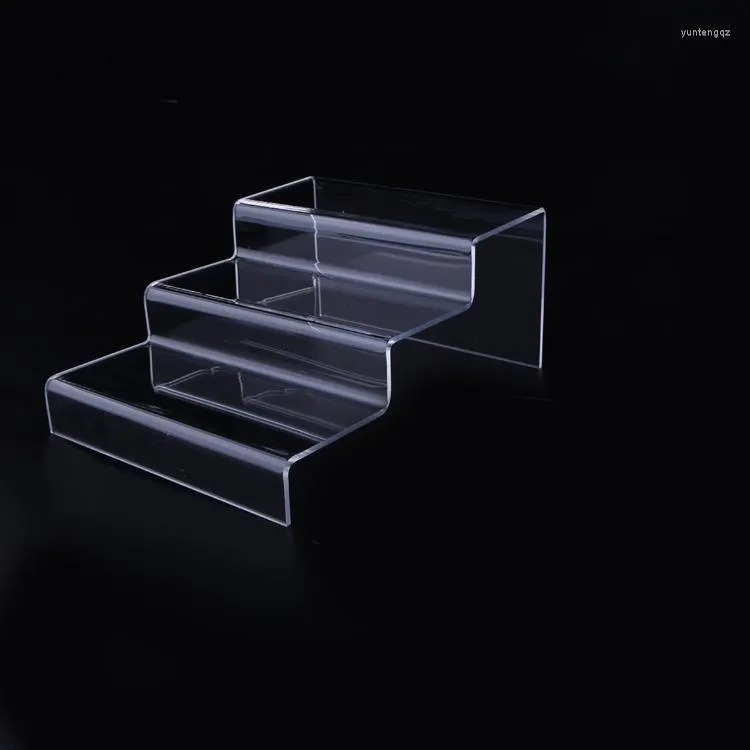 Jewelry Pouches 3 Tier Desktop Eyeglasses Showing Rack Acrylic Glasses Optical Display Steps Sunglasses Stand Storage Holder
