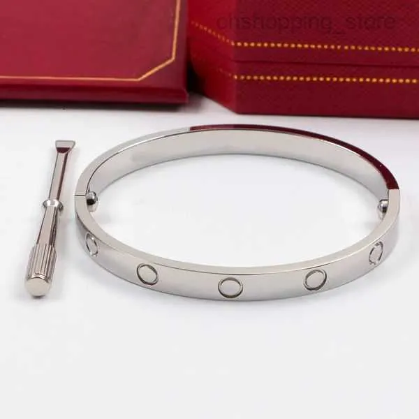 4 -миллиметровый дизайнерский браслет Love Роскошные браслеты Unisex Каждый случай золотой серебряный розовый брак -ювелир