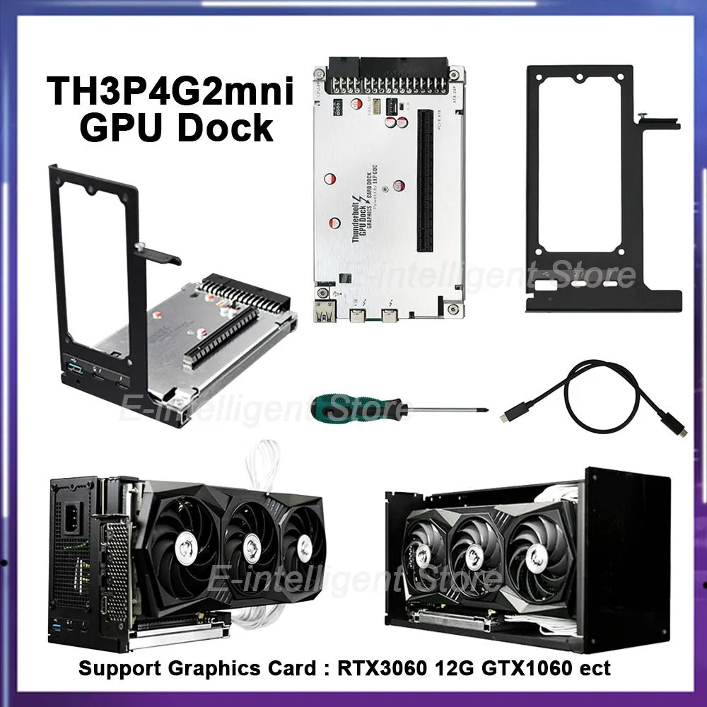 ステーションTH3P4G2MINI THUNDERBOLT 3 4 GPUドックラップトップ外部グラフィックカードサポートRTX3060 GTX1060 ECT DOCKINGSTATIO