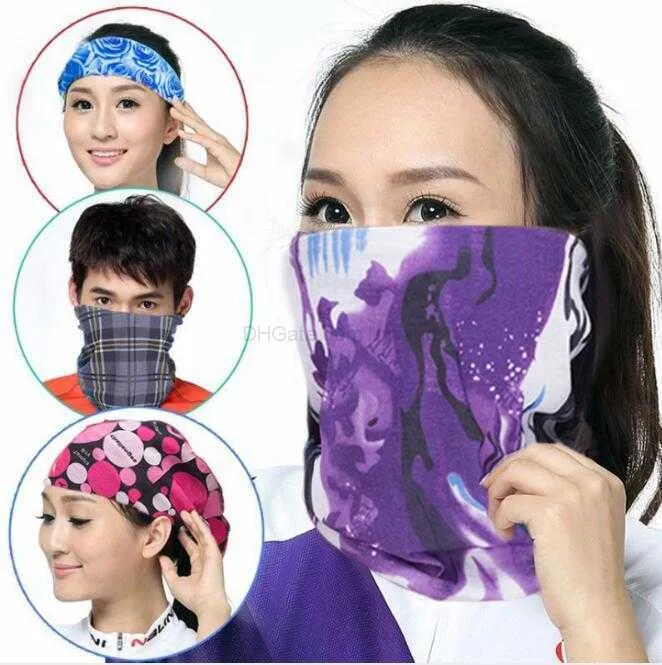 Anti UV Sport Running Cycling Neck Scarf Windproect Sunscreen Elastic Bandana Wholesale Buff Headwear Motorcykelcykel Cycling Face Mask