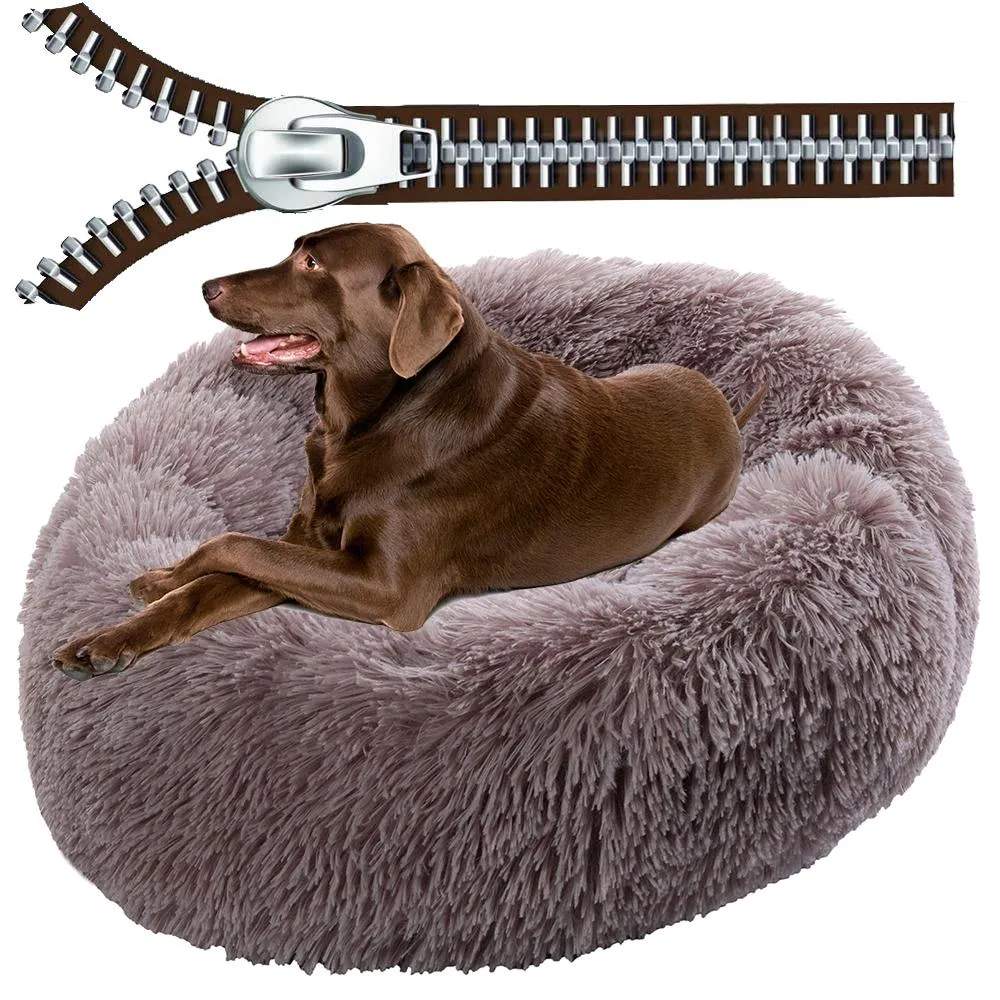 Pens Super Large Dog Bed With Zipper Cover Long Plush Pet Dog Sofa Bed Cat Mats House Washable Cushion Dogs Warm Sleeping Dog Kennel