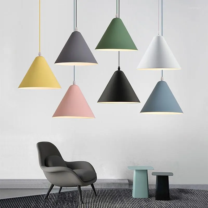 Hanglampen Eenvoudig Design Plafondlamp Moderne Macaron Kleurrijke Eettafel Nachtkastje Decor Verlichting E27 Lichtpunt