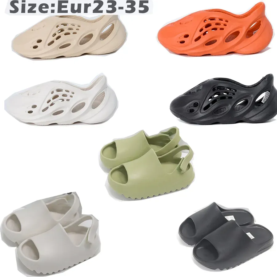 2023 Kids Sandals Foam Runner Toddlers Foam Runner Slippers Baby Black