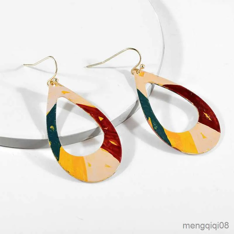 Charm Elegant Multi Color Drop Earrings Women Graffiti Gift Water Ear Jewelry Fashion New R230603