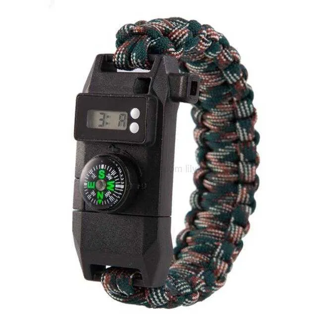 Alkingline Self Defense Tactical Paracord Bracelet With 7 Core