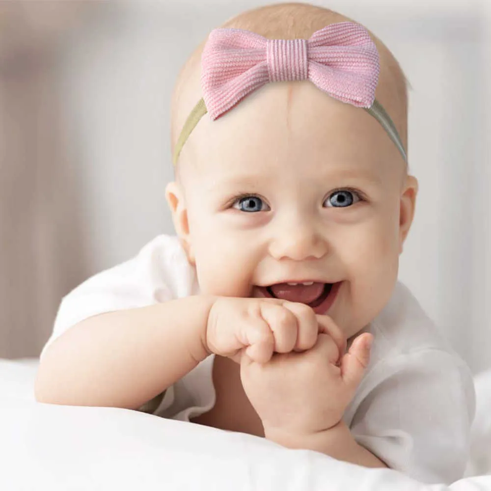 2pcs إكسسوارات الشعر 5pcs/مجموعة الأقواس الرائعة لأقواس الطفل للبنات مرنة المولودات حديثي الولادة ، تودل شريط الشعر.