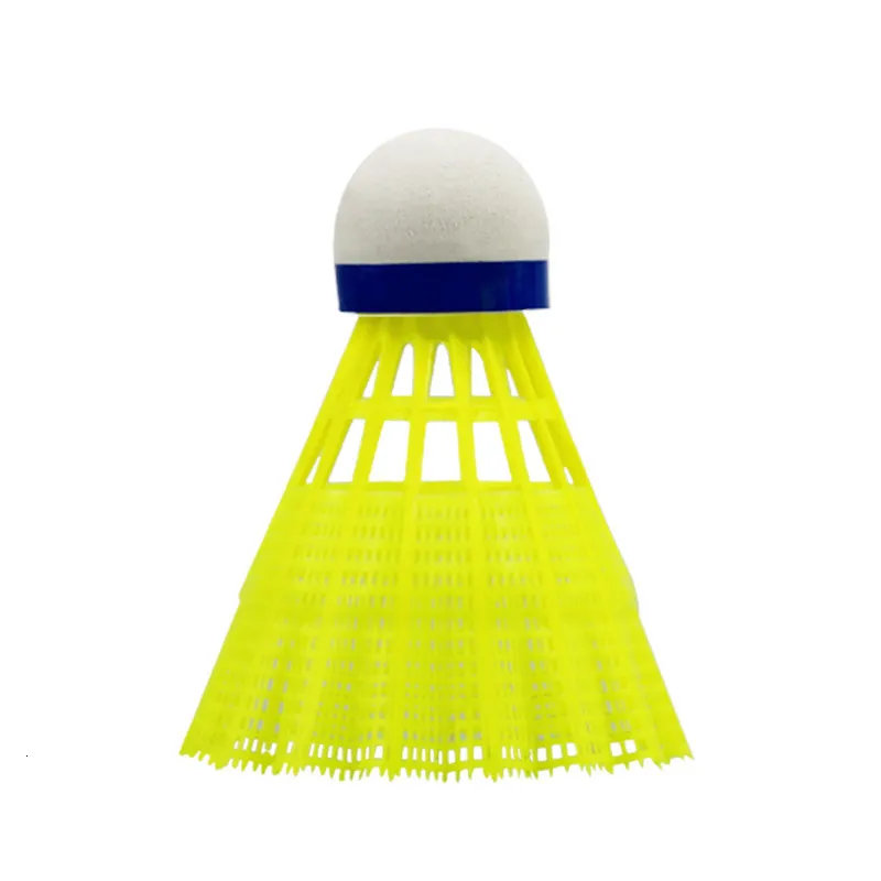 Nylon Plastic Badminton Birdies Set With Fiber Ball Head And Full Round