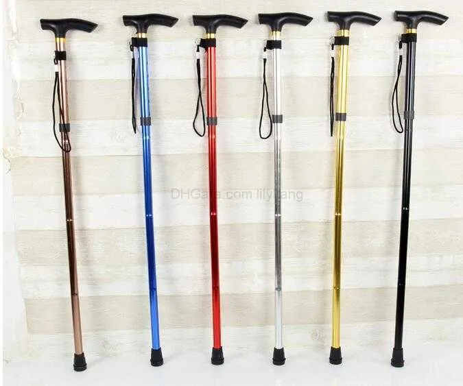 Ultra Light Foldable Hiking Walking Stick Adjustable Metal Telescopic Pole  For Outdoor Axe Throwing Portable Aluminum Alloy 4 Sections From Lilykang,  $4.53