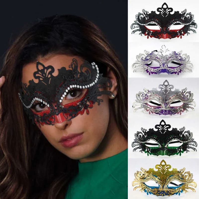 Máscaras de dormir Sexy Ladies Masquerade Ball Mask Venetian Party Eye Mask Lace Up New Black Carnival Fancy Dress Cost Sexy Party Decor J230602