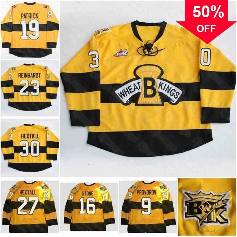 Mag C202 Kowell Brandon Wheat Kings хоккейные майки Коул Рейнхардт Рон Хексталл Иван Проворов Нолан Патрик Стоун Вибе Хексалл Сшитый Джерси