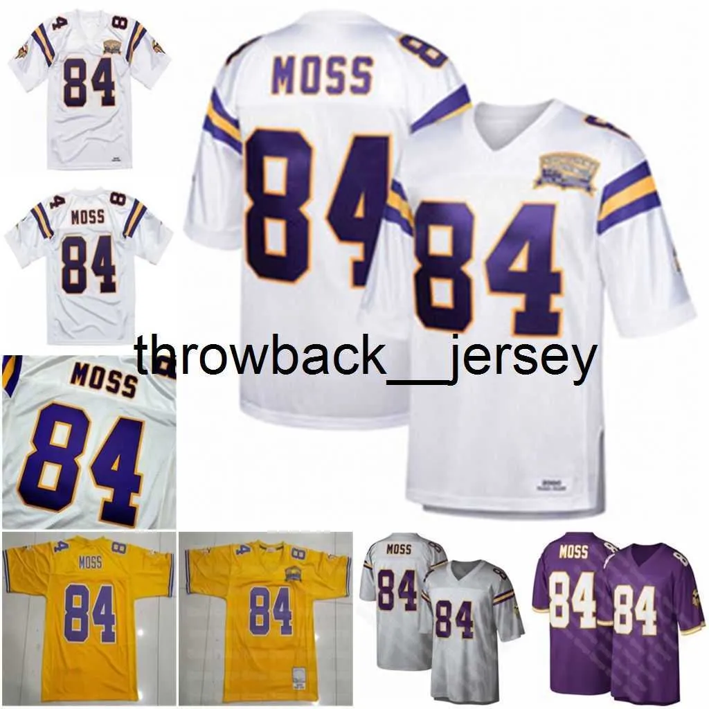 Thr Vintage Moss Randy Jersey 2000 M Футбольные майки мужчины молодежные женщины S-4XL Custom Любое название и номер Джерси