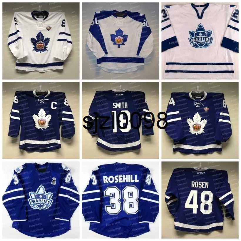 Maillot de hockey Sj98 Toronto Marlies AHL 9 Bobby McMann Josh Ho-Sang Mikhail Abramov Joey Anderson Matteo Pietroniro Antti Suomela Joseph Blandisi