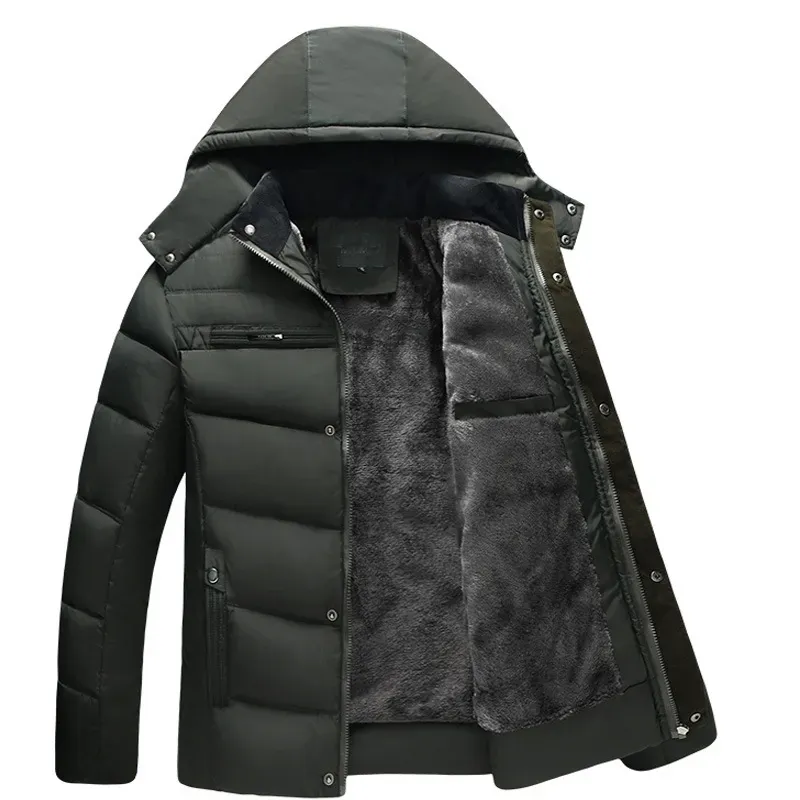 QNPQYX nouveau hommes doudoune manteau d'hiver à capuche vestes hommes en plein air mode décontracté à capuche épaissir pas cher doudounes XL-5XL