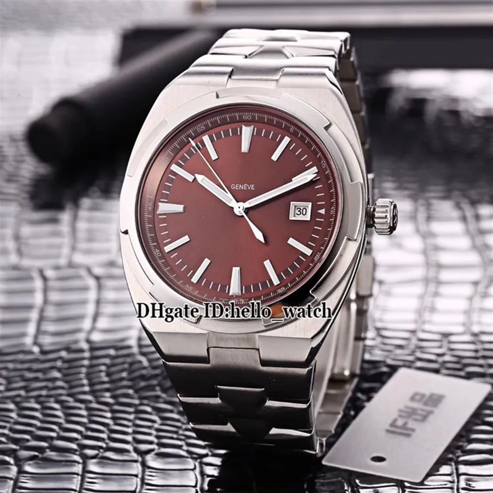 42 mm zagraniczna data 4500V 110A-B146 Japonia Miyota Automatyczna męska zegarek brązowy tarcza srebrna obudowa ss stalowe zegarki sportowe Sapphire 271c