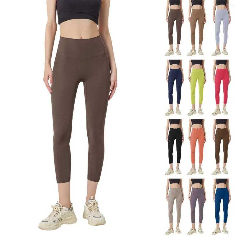 Pantaloni attivi Vita alta Sport Fitness Donna Bomb Dry Run Yoga Collant Sensation Cropped Ideology Petite