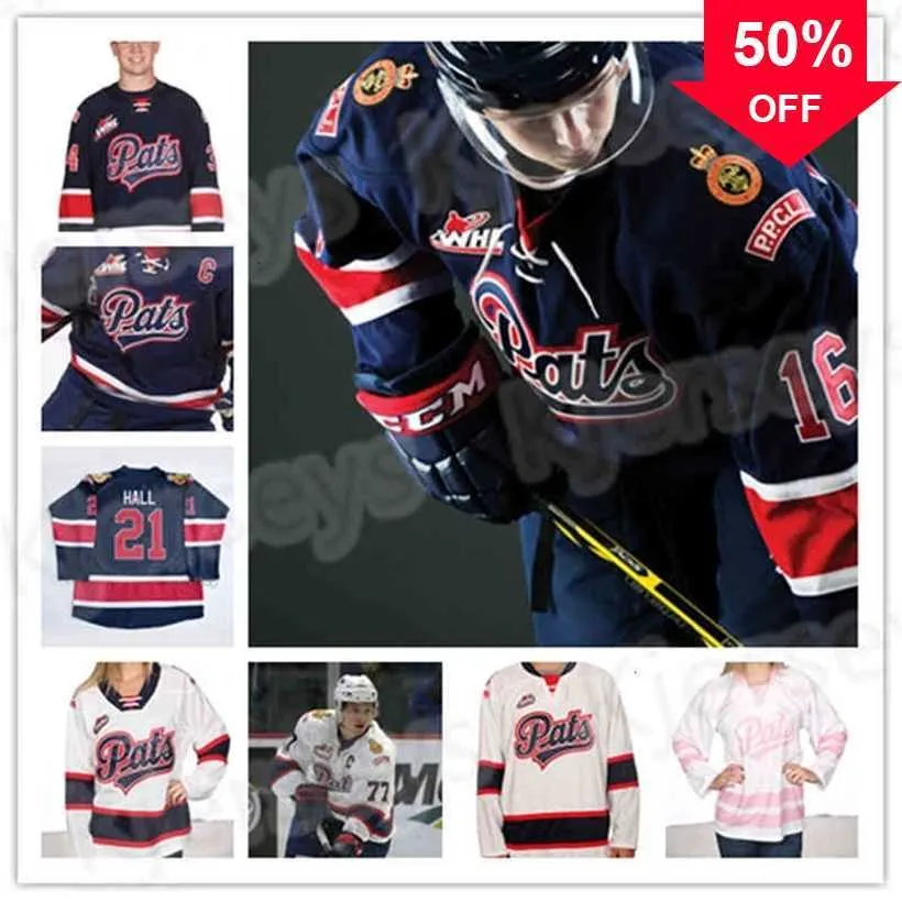 MAG 2021 WHL Regina Pats Hockey Jersey Connor Bedard Carter Massier Zack Smith Cole Carrier Chorney Sloan Stanick Colby Wotton Jakob Brook Logan