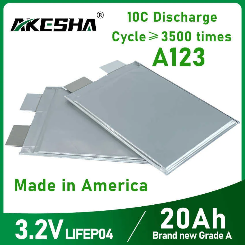 Grado A 3.2V 20Ah NMC Batteria agli ioni di litio agli ioni di litio Cellula di scarica ad alta velocità Tempi di ciclo 3500 volte Made in America consegna rapida