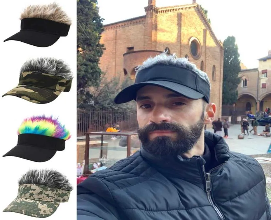 Rock Your Look with a Fake Hair Visor Hat The Hottest Accessory of 2023