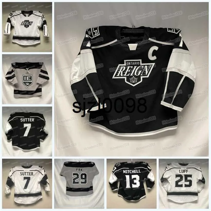 SJ98 Ontario Reign Hockey Jersey Ahl T.J. Tynan Martin Frk Tyler Madden Vladimir Tkachev Sean Durzi Gabriel Vilardi Samuel Fagemo