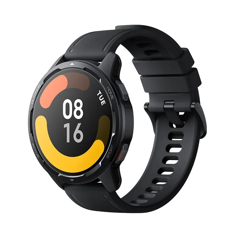 Rimani attivo e connesso con la versione globale Xiaomi Watch S1 Smart Watch con Bluetooth, monitoraggio della frequenza cardiaca e dell'ossigeno nel sangue per uomini e donne