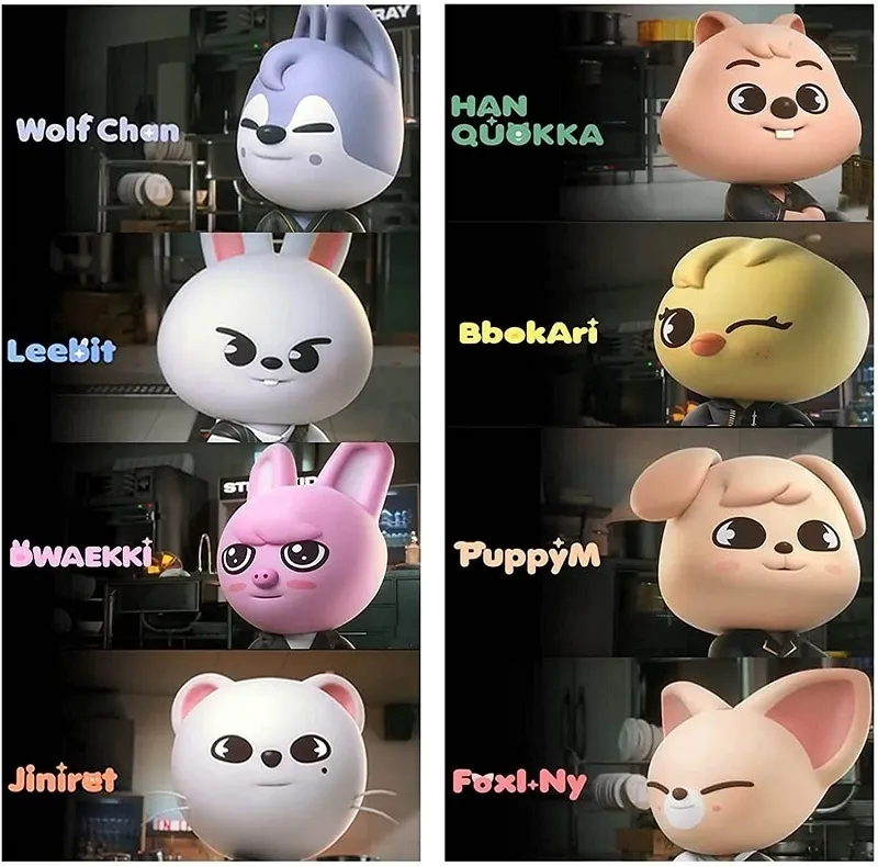 13 CM Stray Kids Porte-clés En Peluche SKZoo Porte-clés Mignon