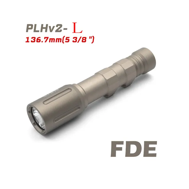 Tactical PLHV2 Mod-lit Flashlight 1000 LM High Power CNC Socut Light White LED Airsoft Hunting Light-Fed